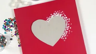 Valentine’s heart on Smudge Art Bright Canvas