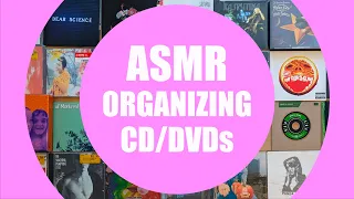 ASMR Organizing my CD/DVDs (1 FULL HOUR - No Talking)