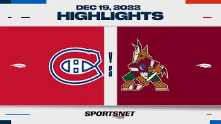 NHL Highlights | Canadiens vs. Coyotes - December 19, 2022