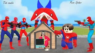 Siêu nhân người nhện rescues shark spider man roblox from joker vs superhero hulk vs venom3 &ironman