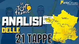 TOUR DE FRANCE 2021 - ANALISI DELLE 21 TAPPE