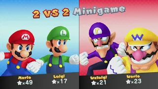 Mario Party 10 Mario Party #41 Mario vs Luigi vs Wario vs Waluigi Whimsical Waters Master Difficulty