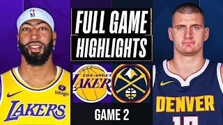 LAKERS vs NUGGETS Full Game 2 Highlights | April 23, 2024 | NBA Playoffs HIGHLIGHTS TODAY 2K23