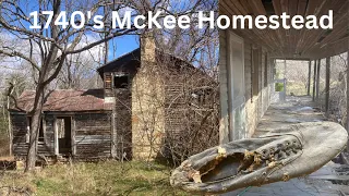 METAL DETECTING THE 1740'S MCKEE HOMESTEAD AND EXPLORING THEIR HISTORY - BONUS DIG INCLUDED