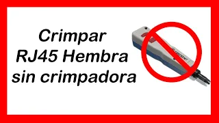 🔴 Cómo CRIMPAR RJ45 HEMBRA SIN CRIMPADORA de IMPACTO ✅CRIMPADO de conectores HEMBRA RJ45 【FUNCIONA】