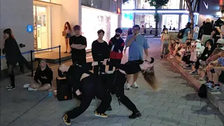 MONDAY. BLACK MIST, ALINA & LIA. WITH DANCE TEAM: LOOK. BEAUTIFUL FANTASTIC HONGDAE BUSKING.