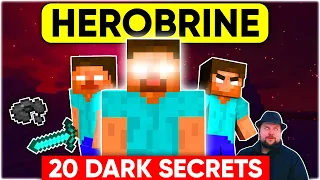 20 *DARK SECRETS* Of HEROBRINE 😱 | The Real Truth Of HEROBRINE 👽 You Might Not Know!