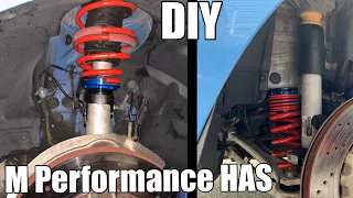 DIY install M Performance Height Adjustable Suspension (HAS) In an F80 BMW M3 (same as Dinan and KW)