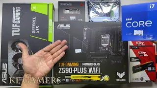 intel Core i7 11700 ASUS TUF GAMING Z590-PLUS WiFi GTX 1660 Super TUF GAMING Build K501L RGB