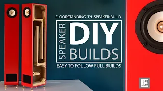 Transmission Line Speakers DIY Floorstanding Build with 4" AIYIMA Full Range Drivers