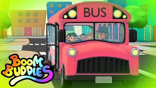 колеса на автобусе | Стихи для детей | Детские стишки | Boom Buddies Russia | Дошкольные видео