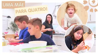 ROTINA DA NOITE MUITO LOUCA COM 4 FILHOS - FLÁVIA CALINA