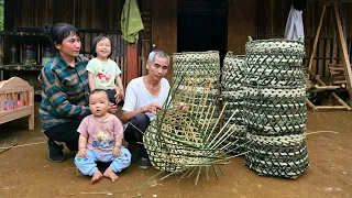 Single mother: Mysterious person watching? - Grandfather makes bamboo baskets to sell |Ly Phuc Binh