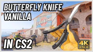 ★ CS2 Butterfly Knife Vanilla | CS2 Knife In-Game Showcase [4K]