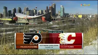 NBC Sports Philadelphia intro to Philadelphia Flyers @ Calgary Flames game