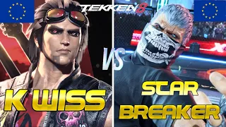 Tekken 8 ▰ K-WISS (Rank#1 Hwoarang) Vs STAR BREAKER (Rank#1 Bryan) ▰ Ranked Matches