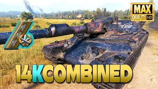 Rinoceronte: Full HP, 14000 combined damage - World of Tanks