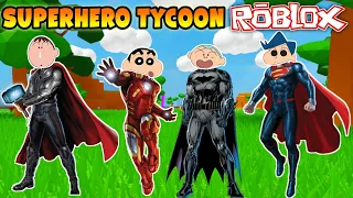 Shinchan became ironman 😱🔥 | shinchan and his friends playing superhero tycoon in roblox 😂🔥 | funny