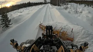 Plowing 20 cm fresh snow