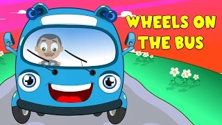 The Wheels On The Bus Go Round and Round |  High Quality English Rhymes Series