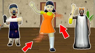 Granny, Ice Scream, Grandpa vs Squid Game (오징어 게임) - funny horror school animation (p.18)