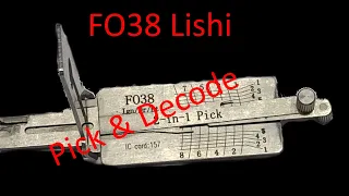 (486) FO38 Lishi Picking & Decoding Ford Ranger Lock