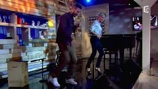 Matt Pokora danse avec Anne-Sophie Lapix - C à vous - 04/02/2015