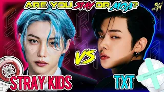 STRAY KIDS VS TXT CHALLENGE [Are you Stay or Moa?]🆚🎮🔥