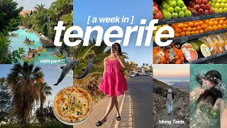 tenerife travel vlog 🥥🌴🧚🏽‍♂️ snorkeling, beach days, kayaking, Siam park, Loro parque, Teide 🌋