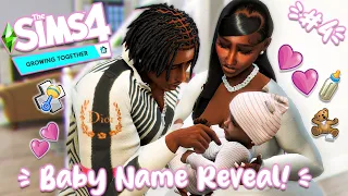 Baby Name Reveal! 👶🏾💖 // The Sims 4 Growing Together Ep. #4