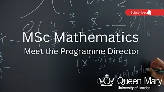 MSc Mathematics at Queen Mary University of London