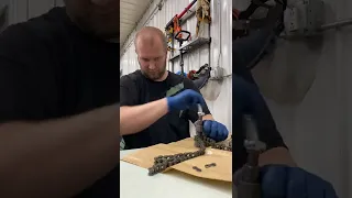 Cutting #40 chain 38 links for the Kubota BX2750A Snowblower