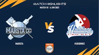 Match 10 - MAR vs HUD | Highlights | FanCode ECS Sweden | 6 June 2023 | ECS23.425