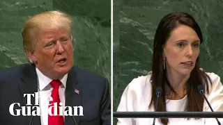 Contrasting styles: Trump and Ardern speak at the UN