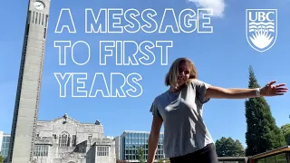 Dear First Years... | maddy a