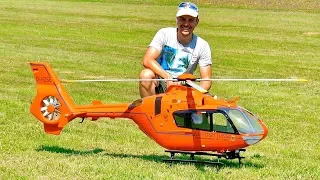 BIG RC EC-135 SCALE MODEL ELECTRIC HELICOPTER FLIGHT DEMONSTRATION