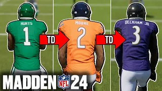 Scoring With EVERY Jersey Number (0-99) in Madden 24