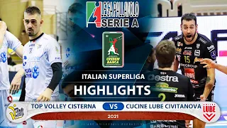 Top Volley Cisterna vs Cucine Lube Civitanova | Highlights | Italian Superliga | HD