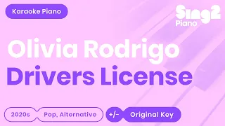 Olivia Rodrigo - drivers license (Piano Karaoke)