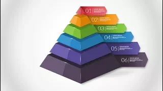 How to create 3D pyramid  in Microsoft PowerPoint. PPT tricks.