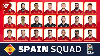 SPAIN SQUAD FOR UEFA NATIONS LEAGUE FINALS 2023 vs ITALY