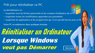 COMMENT RÉINITIALISER SON PC QUAND WINDOWS NE DEMARRE PAS