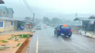 Heavy Rainfall In Takoradi-Ghana🇬🇭 Real Life Scenes (Walk Video) Assakae