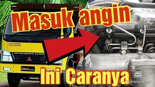 Cara mudah buang angin pada mitsubishi canter - buang angin pompa injeksi inline