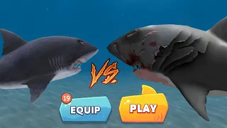 ENEMY GREAT WHITE SHARK VS ENEMY MEGALODON! TRAIKER AND GAMEPLAY - Hungry Shark Evolution