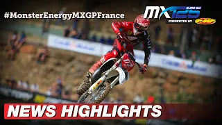 News Highlights | EMX125 Presented by FMF Racing | Monster Energy MXGP of France 2022 #MXGP