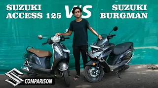 Suzuki Access 125 VS Burgman Street Ft Avenis 125 Comparison