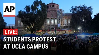 LIVE: Police order dispersal of students protest at UCLA campus