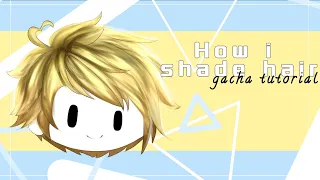 | How I shade Hair with lineart | Gacha club tutorial | [ IND/ENG ] For begginer