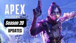 Confirmed Apex Legends Season 20 UPDATES and CHANGES [ Early Patch notes ]